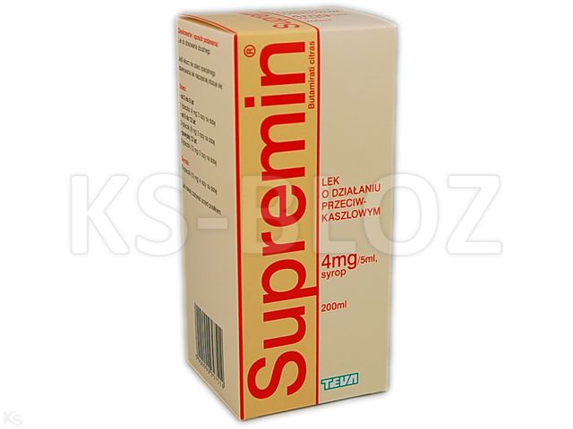 Supremin interakcje ulotka syrop 4 mg/5ml 1 but. po 200 ml