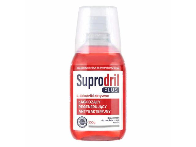 Suprodril Plus Płyn do płukania jamy ustnej specjalistyczny interakcje ulotka płyn - 200 g