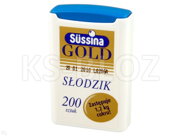 Sussina Gold Słodzik z dozownikiem interakcje ulotka tabletki  200 tabl.