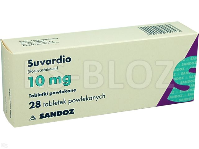 Suvardio interakcje ulotka tabletki powlekane 10 mg 28 tabl.