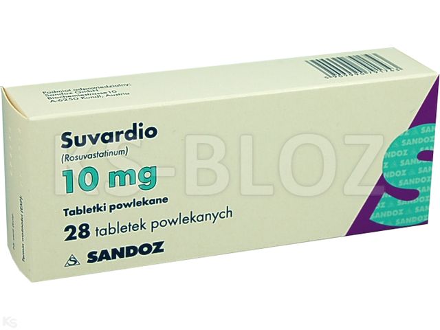 Suvardio interakcje ulotka tabletki powlekane 10 mg 