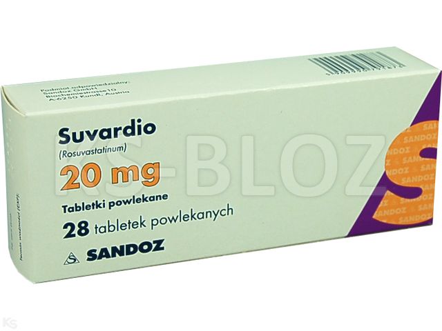 Suvardio interakcje ulotka tabletki powlekane 20 mg 28 tabl.