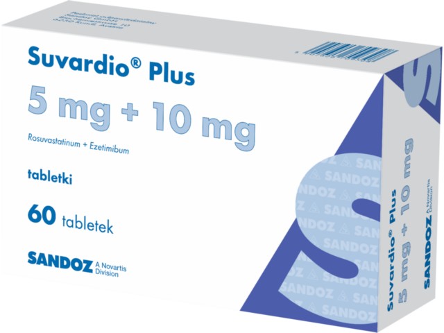 Suvardio Plus interakcje ulotka tabletki 5mg+10mg 60 tabl.