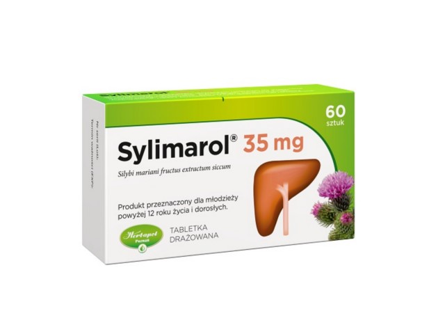 Sylimarol 35 mg interakcje ulotka tabletki drażowane 35 mg 60 tabl.