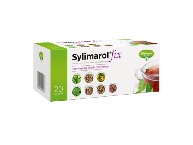 Sylimarol Fix interakcje ulotka zioła do zaparzania w saszetkach  20 sasz. po 1.5 g