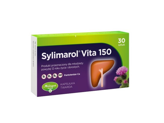 Sylimarol Vita 150 interakcje ulotka kapsułki twarde 150 mg sylimaryny 30 kaps. | blister