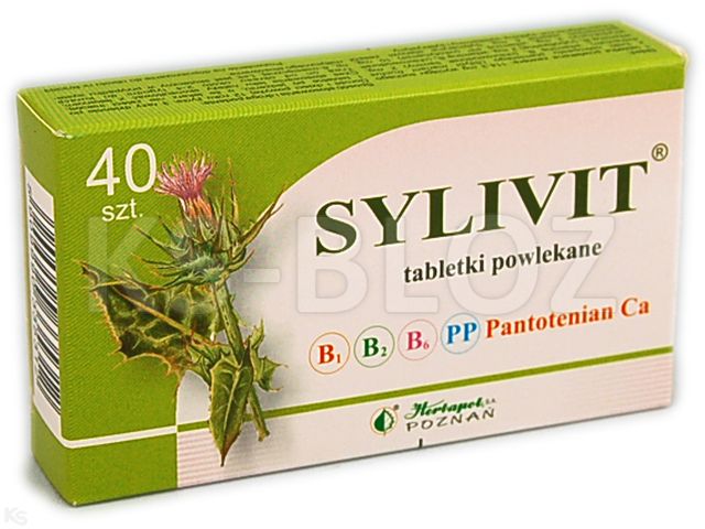 Sylivit interakcje ulotka tabletki powlekane  40 tabl.