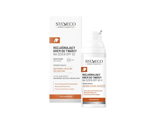 Sylveco Dermo Przebarwienia Krem do twarzy rozjaśniający na dzień SPF 50 interakcje ulotka krem  50 ml