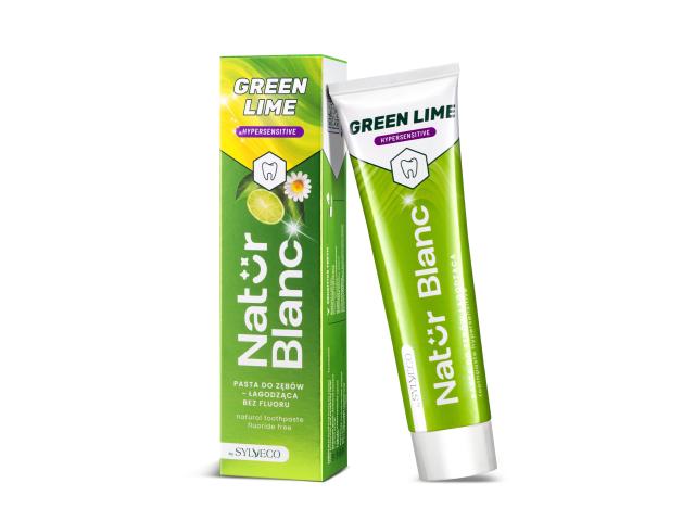 Sylveco Natur Blanc Green Lime Pasta do zębów łagodząca nadwrażliwość zębów bez fluoru interakcje ulotka pasta do zębów  100 ml