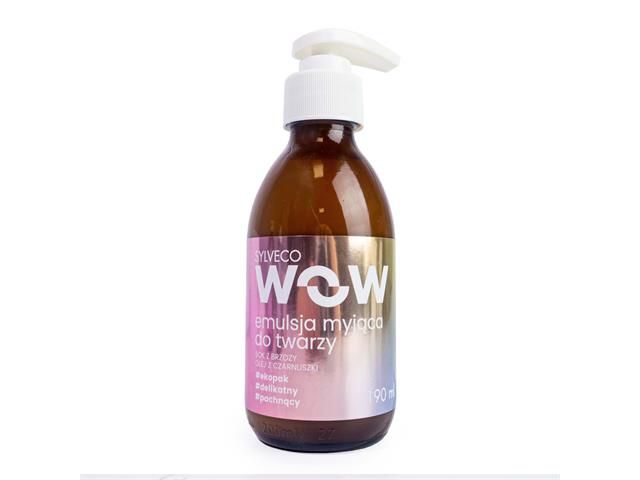 Sylveco Wow Emulsja myjąca do twarzy interakcje ulotka emulsja  190 ml