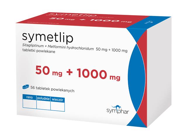 Symetlip interakcje ulotka tabletki powlekane 50mg+1g 