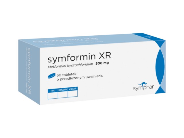 Symformin XR interakcje ulotka tabletki o przedłużonym uwalnianiu 500 mg 