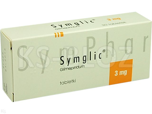 Symglic interakcje ulotka tabletki 3 mg 30 tabl. | 3 blist.po 10 szt.
