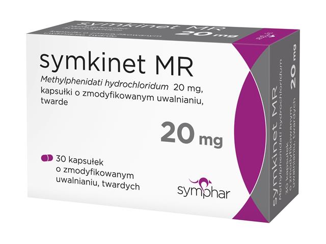 Symkinet MR interakcje ulotka kapsułki o zmodyfikowanym uwalnianiu twarde 20 mg 30 kaps.