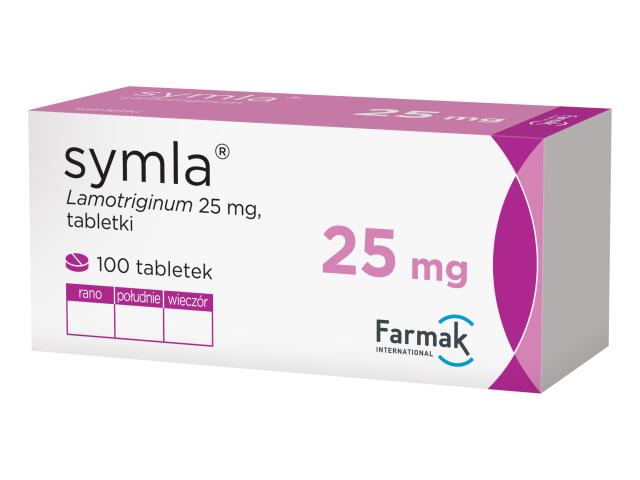 Symla interakcje ulotka tabletki 25 mg 100 tabl.
