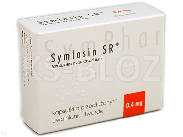 Symlosin SR interakcje ulotka kapsułki o przedłużonym uwalnianiu twarde 400 mcg 