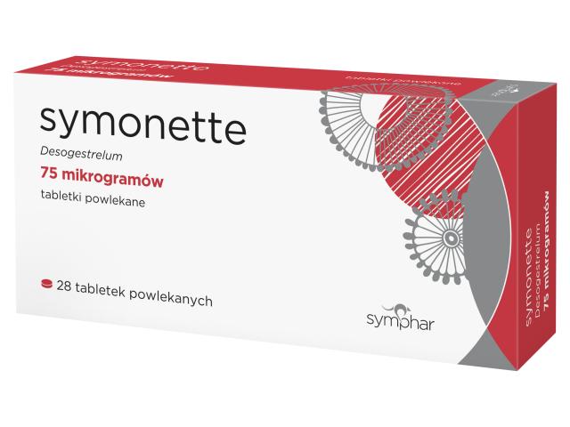 Symonette interakcje ulotka tabletki powlekane 75 mcg 28 tabl.