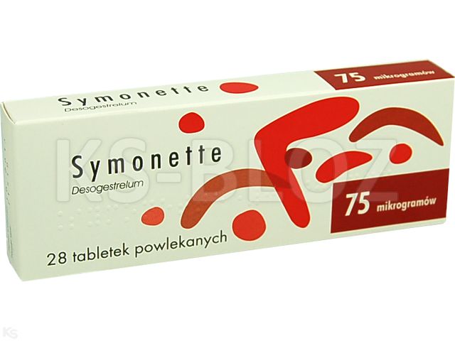 Symonette interakcje ulotka tabletki powlekane 75 mcg 28 tabl.