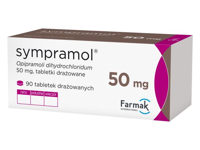 Sympramol interakcje ulotka tabletki drażowane 50 mg 90 tabl.