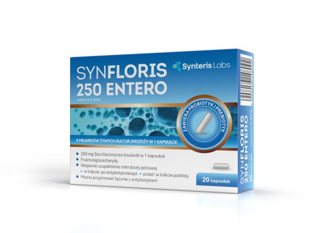 Synfloris 250 Entero interakcje ulotka kapsułki twarde - 20 kaps.