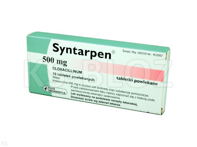 Syntarpen interakcje ulotka tabletki powlekane 500 mg 16 tabl. | blister