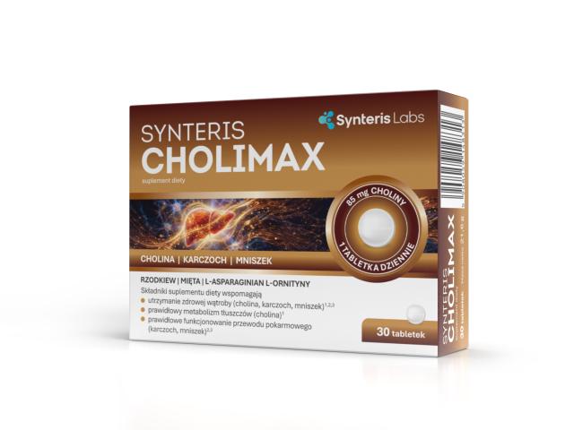Synteris Cholimax interakcje ulotka tabletki 30 tabl.