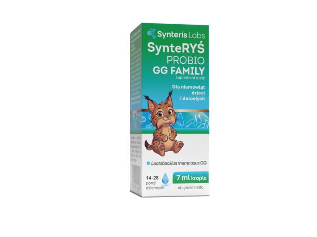 SynteRyś Probio GG Family interakcje ulotka krople 7 ml
