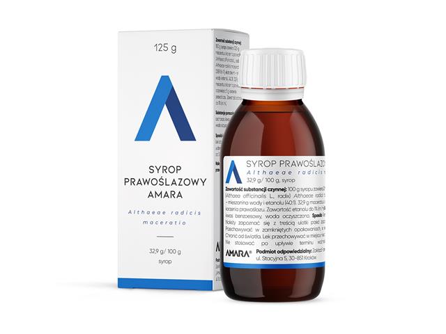 Syrop Prawoślazowy Amara interakcje ulotka syrop 32,9 g/100g 