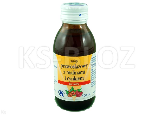 Syrop Prawoślazowy Z Malinami I Cynkiem bez cukru interakcje ulotka syrop - 100 ml