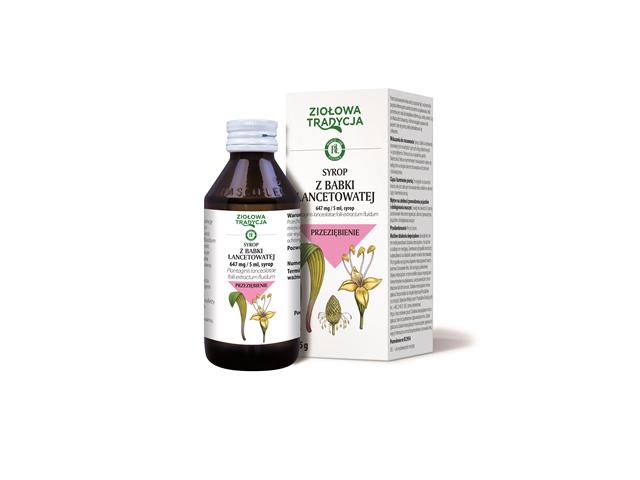 Syrop Z Babki Lancetowej Ziołowa Tradycja interakcje ulotka syrop 647 mg/5ml 