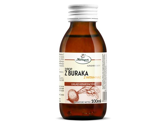 Syrop Z Buraka Z Witaminą C interakcje ulotka   100 ml