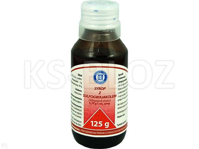 Syrop Z Sulfogwajakolem interakcje ulotka  390 mg/5ml 125 g