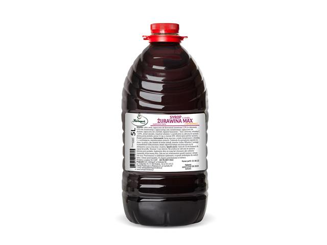 Syrop Żurawinowy Max z Witaminą C interakcje ulotka syrop - 5 l