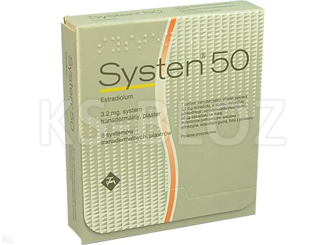Systen 50 interakcje ulotka system transdermalny,plaster 50 mcg/24h (3,2 mg) 8 szt.