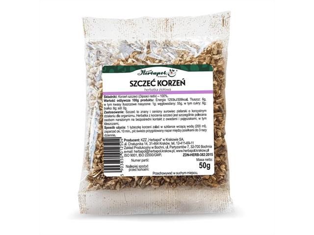 Szczeć Korzeń Herbatka ziołowa interakcje ulotka zioła sypkie - 50 g