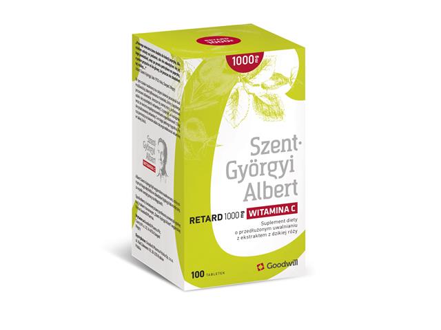 Szent-Györgyi Albert 1000 mg retard C-VITAMIN interakcje ulotka tabletki  100 tabl.