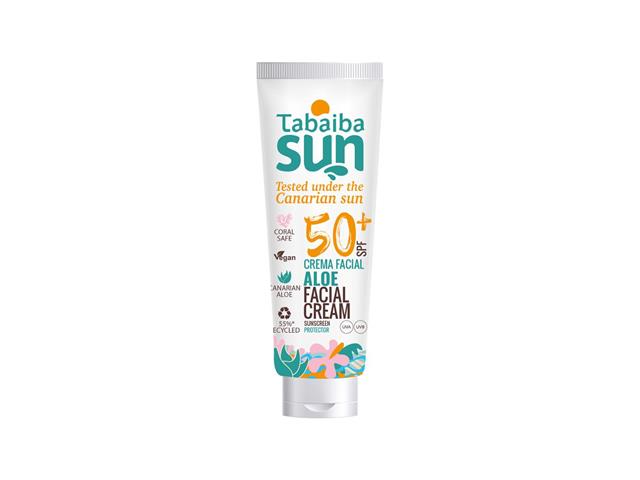 Tabaiba Sun Krem do twarzy wysoka ochrona aloesowy z Wysp Kanaryjskich SPF 50+ interakcje ulotka krem - 50 ml
