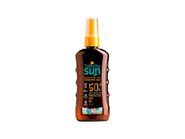 Tabaiba Sun Oliwka do opalania aloesowa z Wysp Kanaryjskich SPF 50+ interakcje ulotka oliwka - 100 ml
