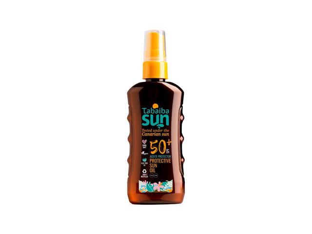 Tabaiba Sun Oliwka do opalania aloesowa z Wysp Kanaryjskich SPF 50+ interakcje ulotka   100 ml