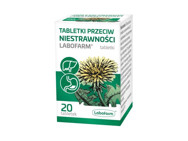 Tabletki Przeciw Niestrawności Labofarm interakcje ulotka tabletki  20 tabl.