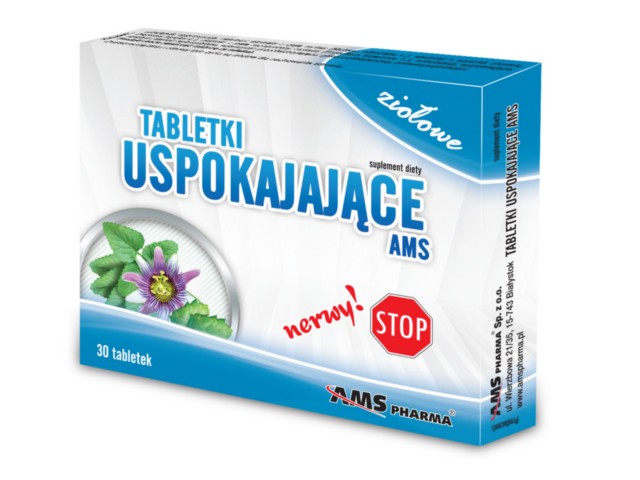 Tabletki Uspokajające AMS interakcje ulotka tabletki  30 tabl.