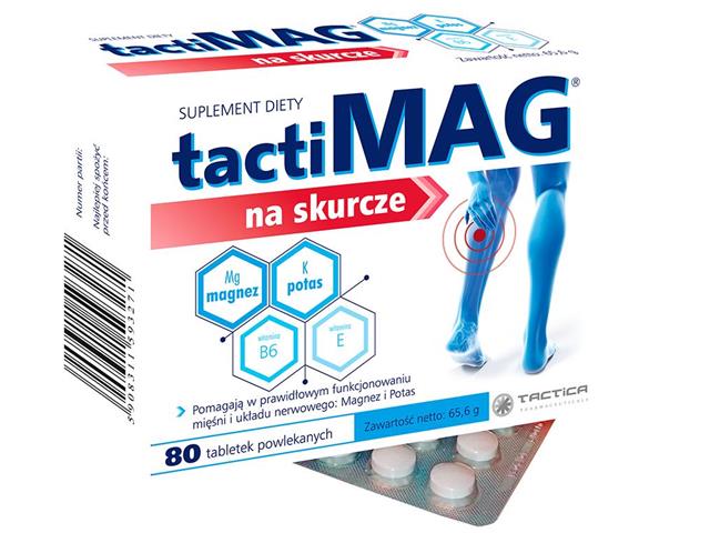 Tactimag Na Skurcze interakcje ulotka tabletki powlekane  80 tabl. (4 blist. po 20 tabl.)