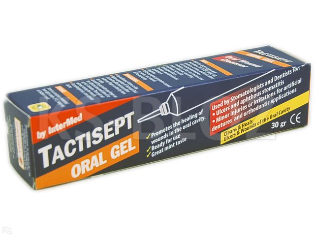 Tactisept Żel d/stos.w jam.ustn. interakcje ulotka żel - 30 g (tub.)