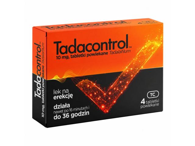 Tadacontrol interakcje ulotka tabletki powlekane 10 mg 4 tabl.