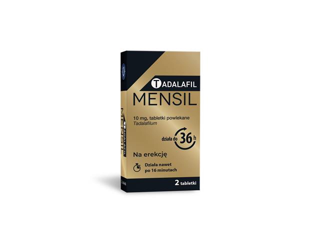 Tadalafil Mensil interakcje ulotka tabletki powlekane 10 mg 2 tabl.