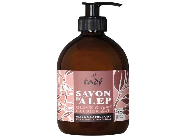 Tade Aleppo Cosmos Organic Mydło w płynie oliwkowo-laurowe 25% oleju laurowego interakcje ulotka mydło płynne - 500 ml