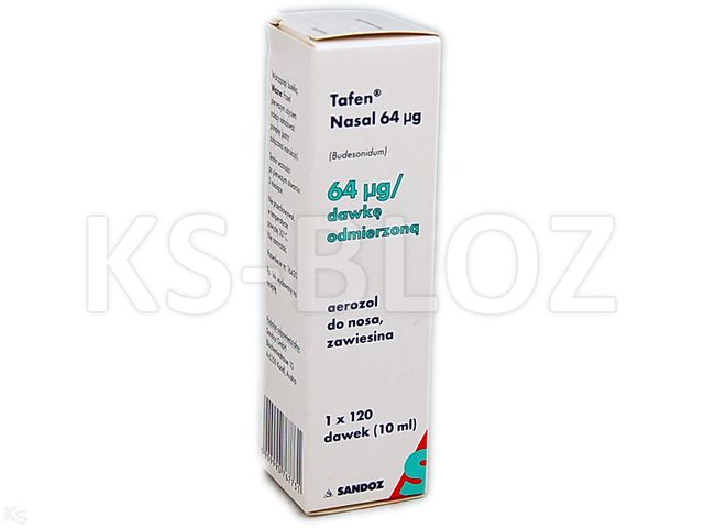 Tafen Nasal 64 mcg interakcje ulotka aerozol do nosa, zawiesina 0,064 mg/daw. 1 but.