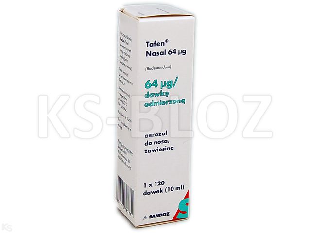 Tafen Nasal 64 mcg interakcje ulotka aerozol do nosa, zawiesina 64 mcg/daw. 1 but. (120 daw.)