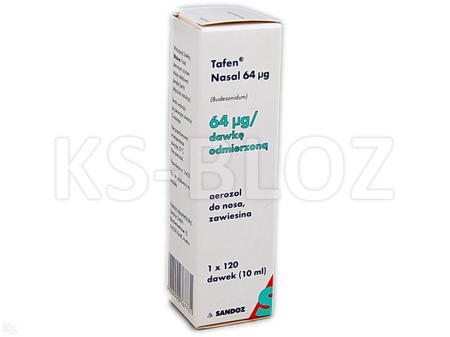 Tafen Nasal 64 mcg interakcje ulotka aerozol do nosa, zawiesina 64 mcg/daw. 1 but. | 120 daw.