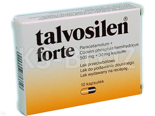 Talvosilen Forte interakcje ulotka kapsułki 500mg+30mg 10 kaps. (blist.)